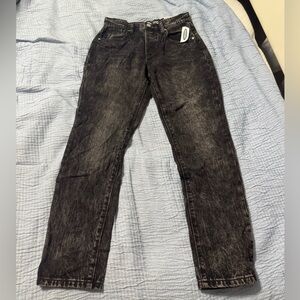 Old Navy Men's Washed Black Straight Jeans